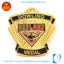 Oferta de alta calidad de diseño especial Redland 3D recuerdo medalla en aleación de zinc